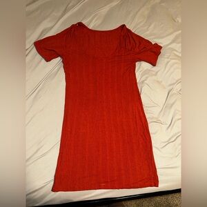 Old Navy Red and Blue Midi Dress